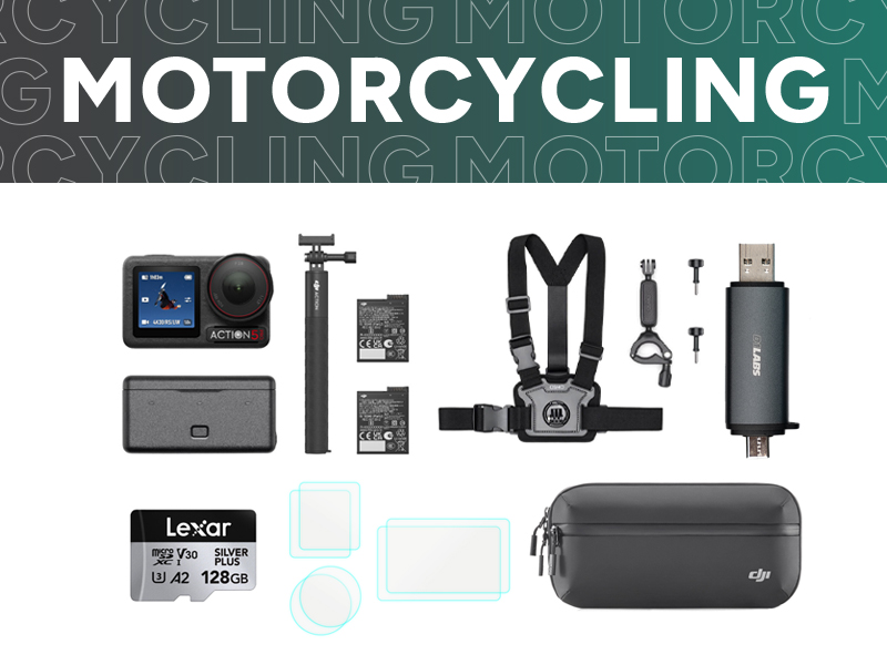 Osmo Action 5 Pro Motorcycling Bundle
